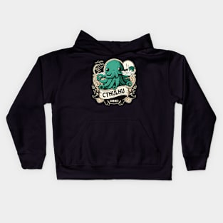 Cute Cthulhu Summer Design Kids Hoodie